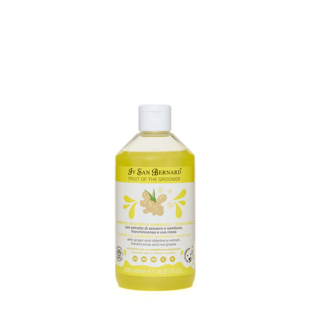 [FRUSHAZEN500] Fruit of the Groomer - Ingwer-Holunder-Shampoo - 500 ml