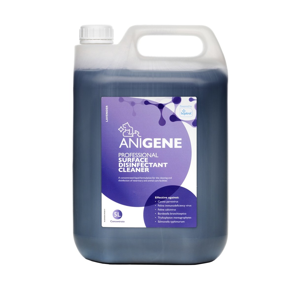 Anigene - Professional Surface Disinfectant Cleaner - Lavender - 5 L