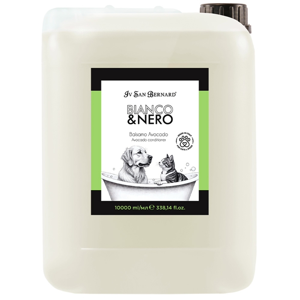 [BNBALAVO10000] Bianco e Nero - Balsamo all'avocado - Per tutti i tipi di pelo - 10 L