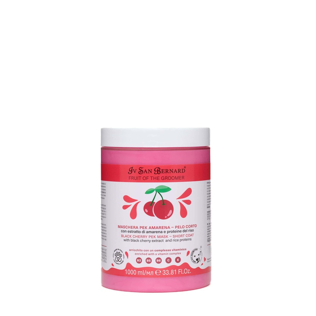 [FRUMASAMA1000] Fruit of the Groomer - Maschera Amarena Pelo Corto - 1 L