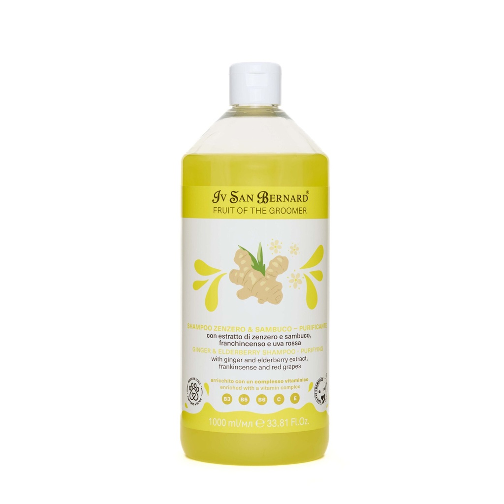 [FRUSHAZEN1000] Fruit of the Groomer - Shampoo Zenzero e Sambuco - 1 L