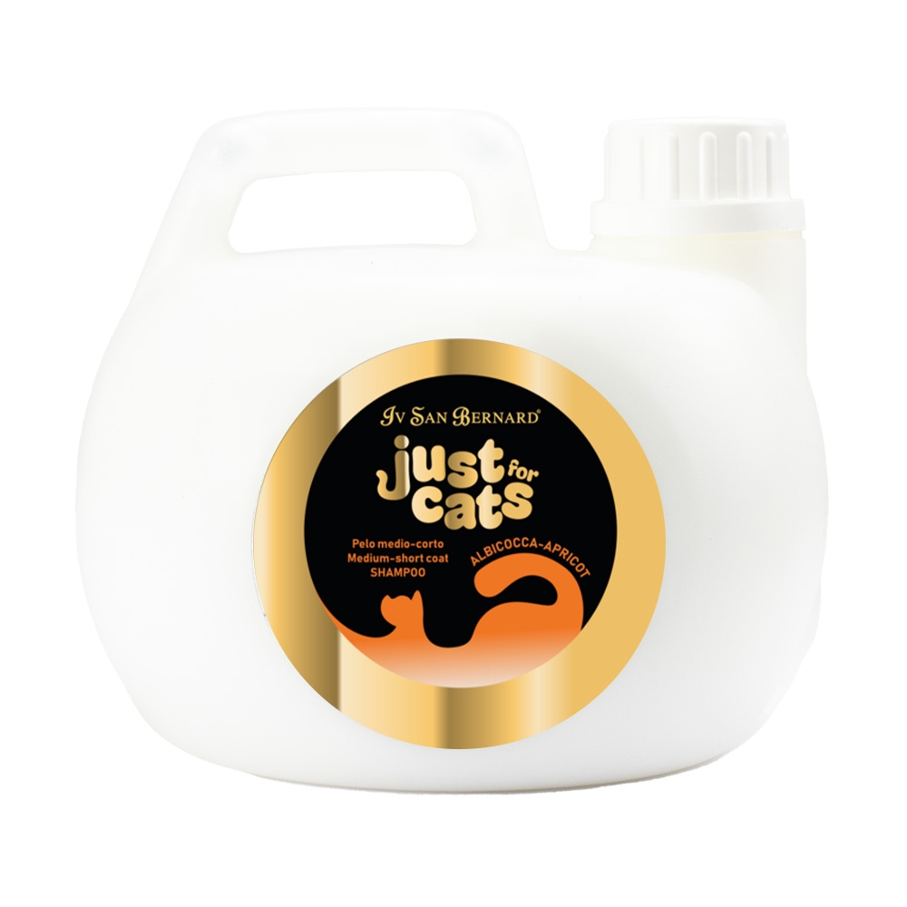 Just for Cats - Shampoing Abricot Poil Mi-long/Court - 3 L